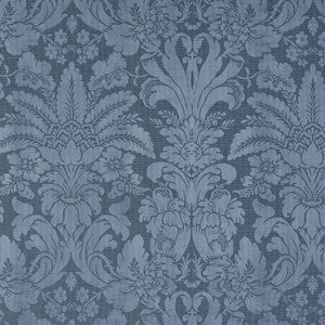 Colette Linen/Silk Damask Indigo 69142 by Schumacher Fabric