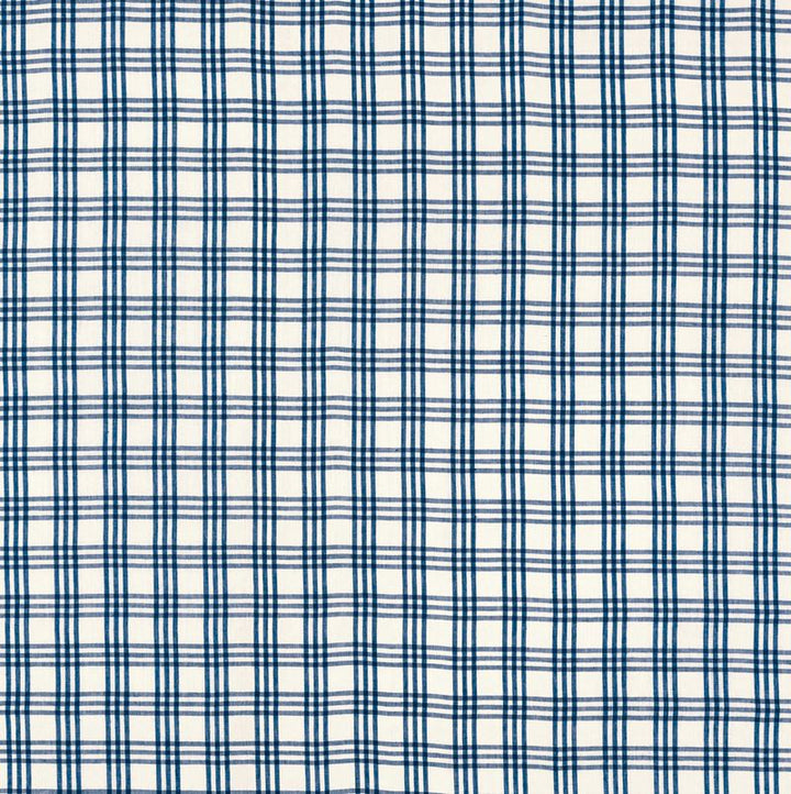 Imogen Indigo 69154 by Schumacher Fabric Country-Chic 100% Linen - Horizontal: 3 and Vertical: 3 53 - Fabric Carolina -