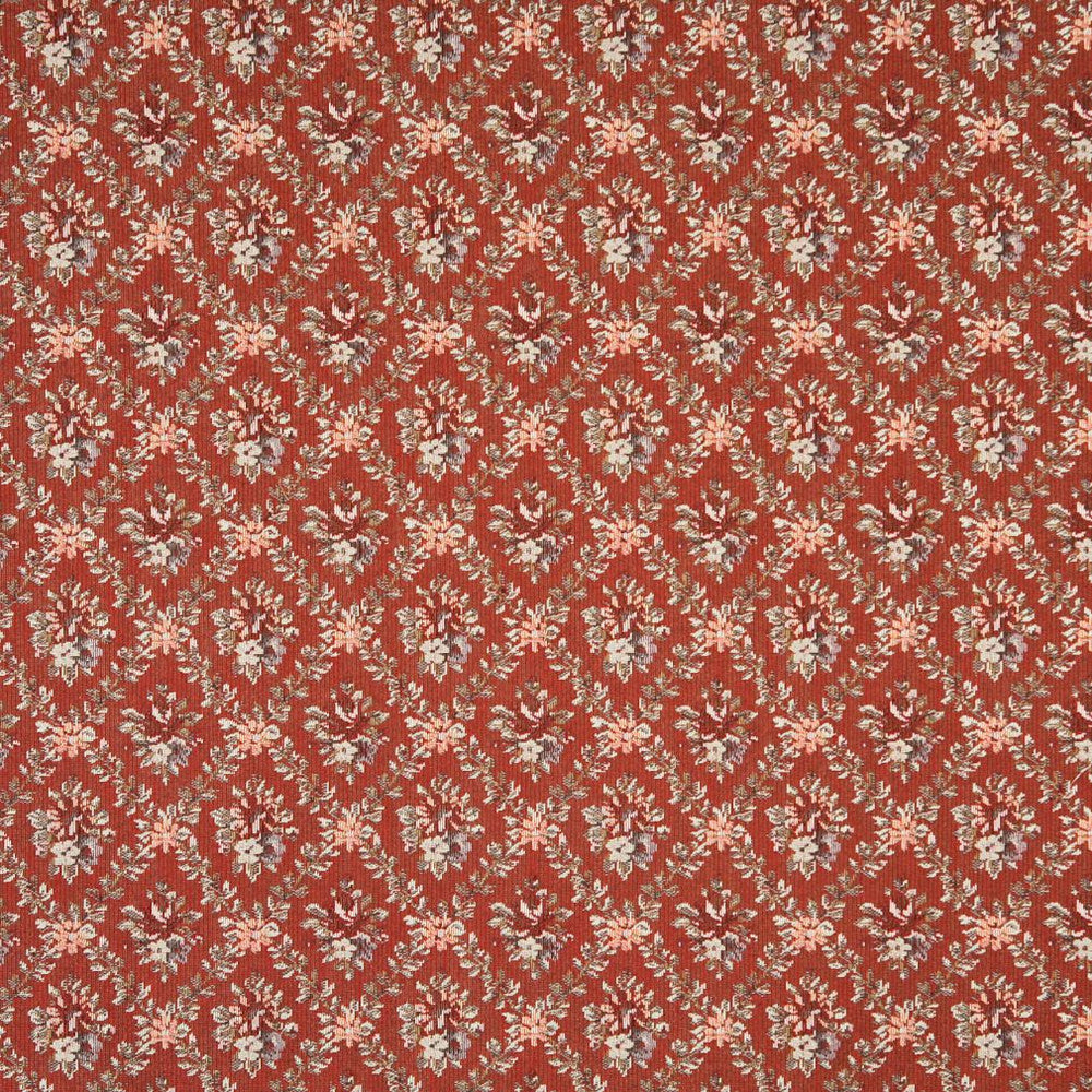 6915 Spice by Charlotte Fabric Glorious Gardens 70% Polyester, 30% Cotton Asia Exceeds 100,000 Wyzenbeek Rubs (Heavy Duty) Horizontal: 4.5" x Vertical: 4.5" 54 Inches - Fabric Carolina -