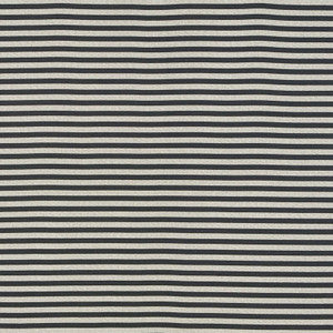 Geoffrey Metallic Stripe Smoke 69241 by Schumacher Fabric