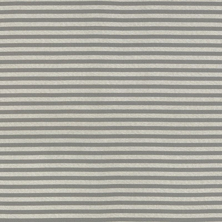 Geoffrey Metallic Stripe Mercury 69243 by Schumacher Designer Fabric Understated-Luxury 74% Viscose, 26% Cotton Wyzenbeek 15,000 Horizontal: - and Vertical: 1.25 54.25 - Swanky Fabrics -