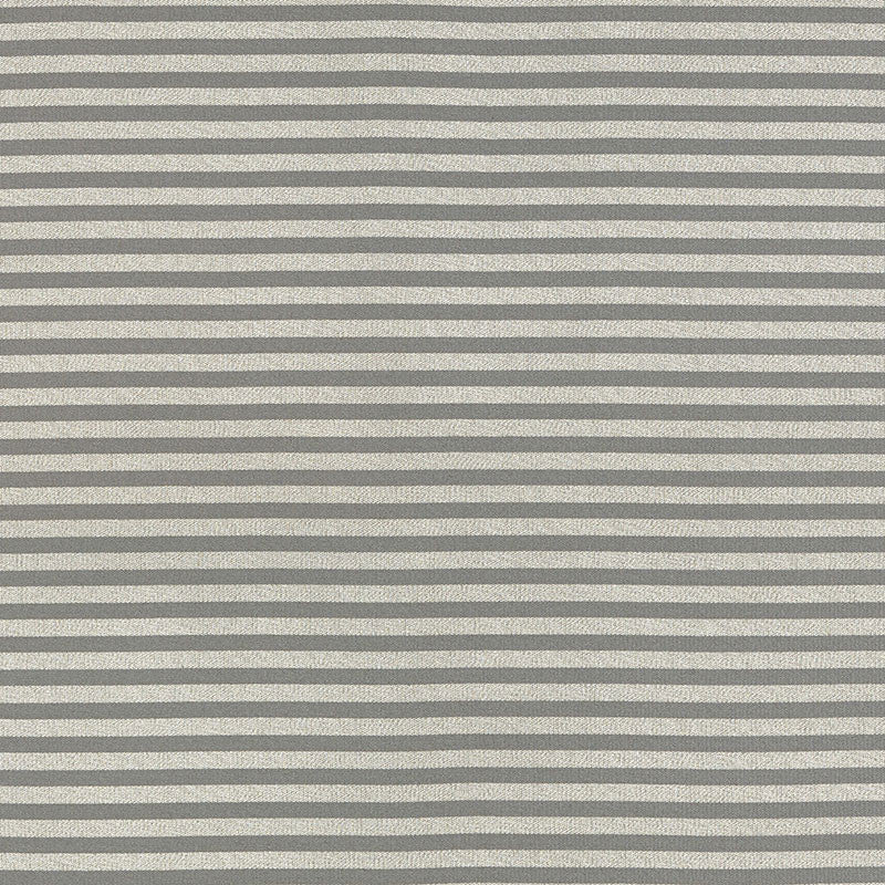 Geoffrey Metallic Stripe Mercury 69243 by Schumacher Designer Fabric UNDERSTATED LUXURY See Sample UNITED STATES OF AMERICA MEDIUM </p><p>Repeat: Horizontal: - and Vertical: 1 1/4" (3CM) 54 1/4" (138CM) - Swanky Fabrics -