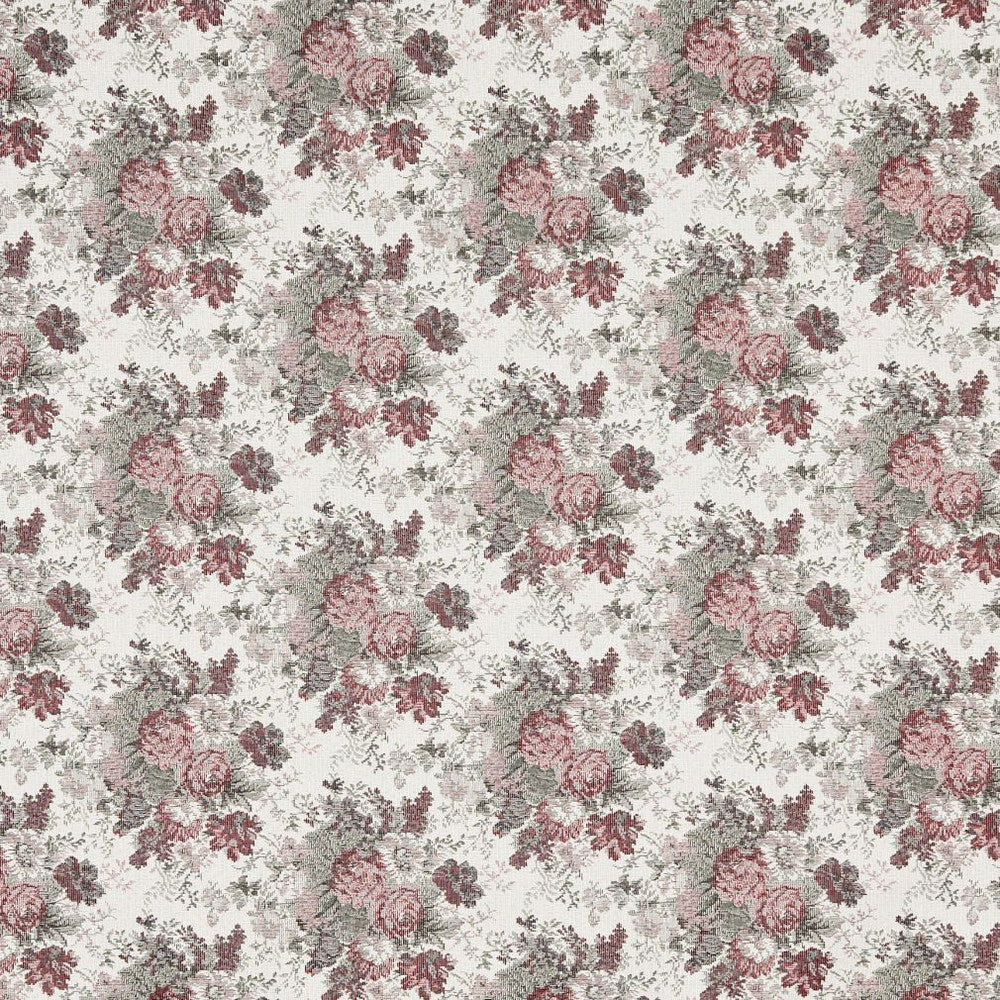 6926 Tearose by Charlotte Fabric Glorious Gardens 80% Polyester, 20% Cotton Asia Exceeds 100,000 Wyzenbeek Rubs (Heavy Duty) Horizontal: 10.0" x Vertical: 7.0" 54 Inches - Fabric Carolina -
