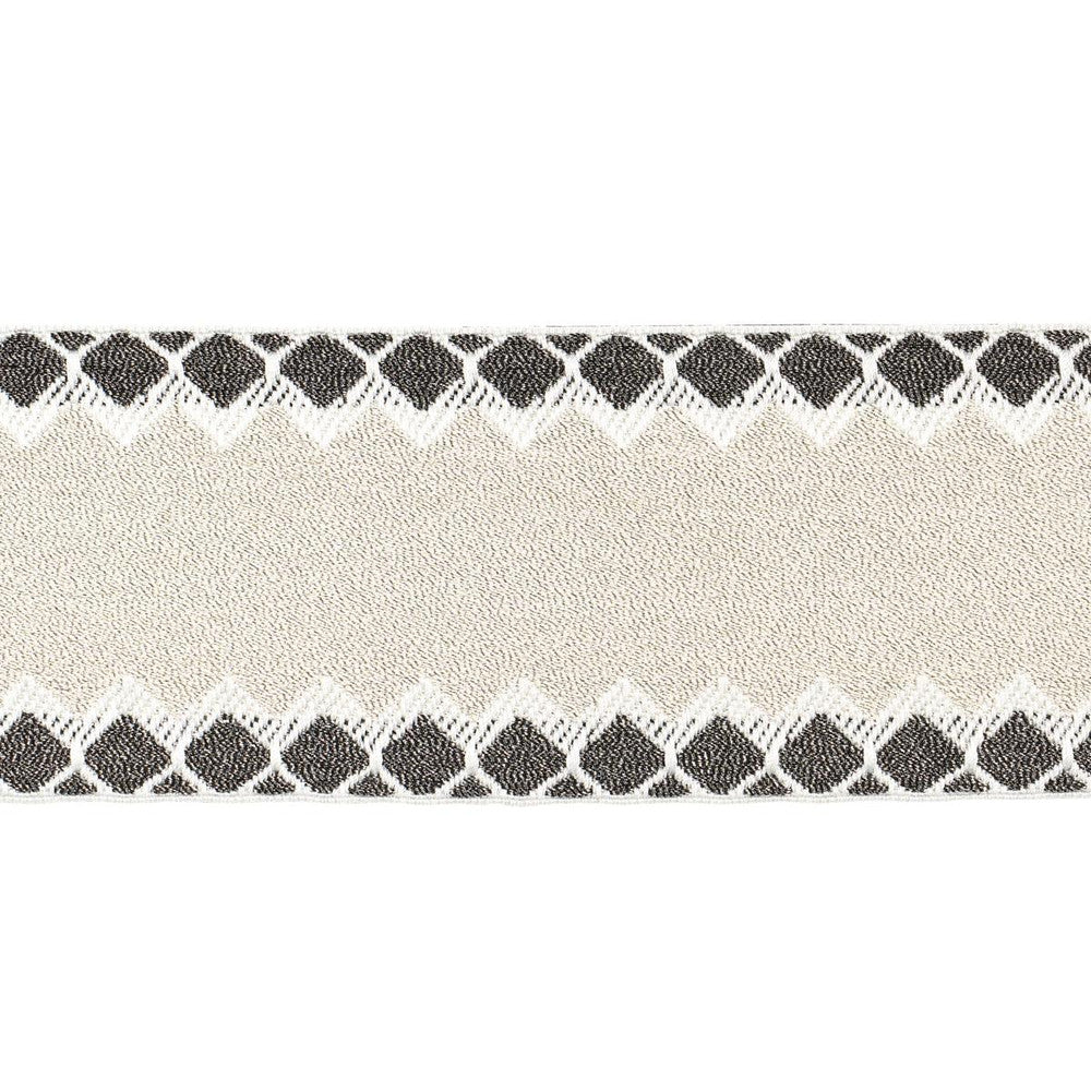 Allure Metallic Tape Silver 83560 by Schumacher Trim Statement Trims 2.25" - Fabric Carolina -