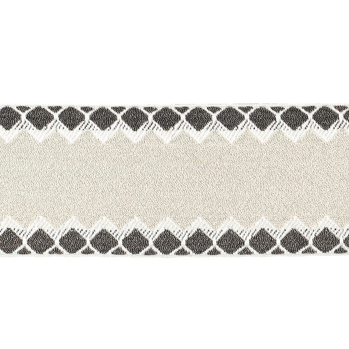 Allure Metallic Tape Silver 83560 by Schumacher Trim Statement Trims 2.25" - Fabric Carolina -
