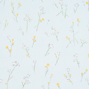 Alex'S Floral Mist Blue 5016401 by Schumacher Wallpaper