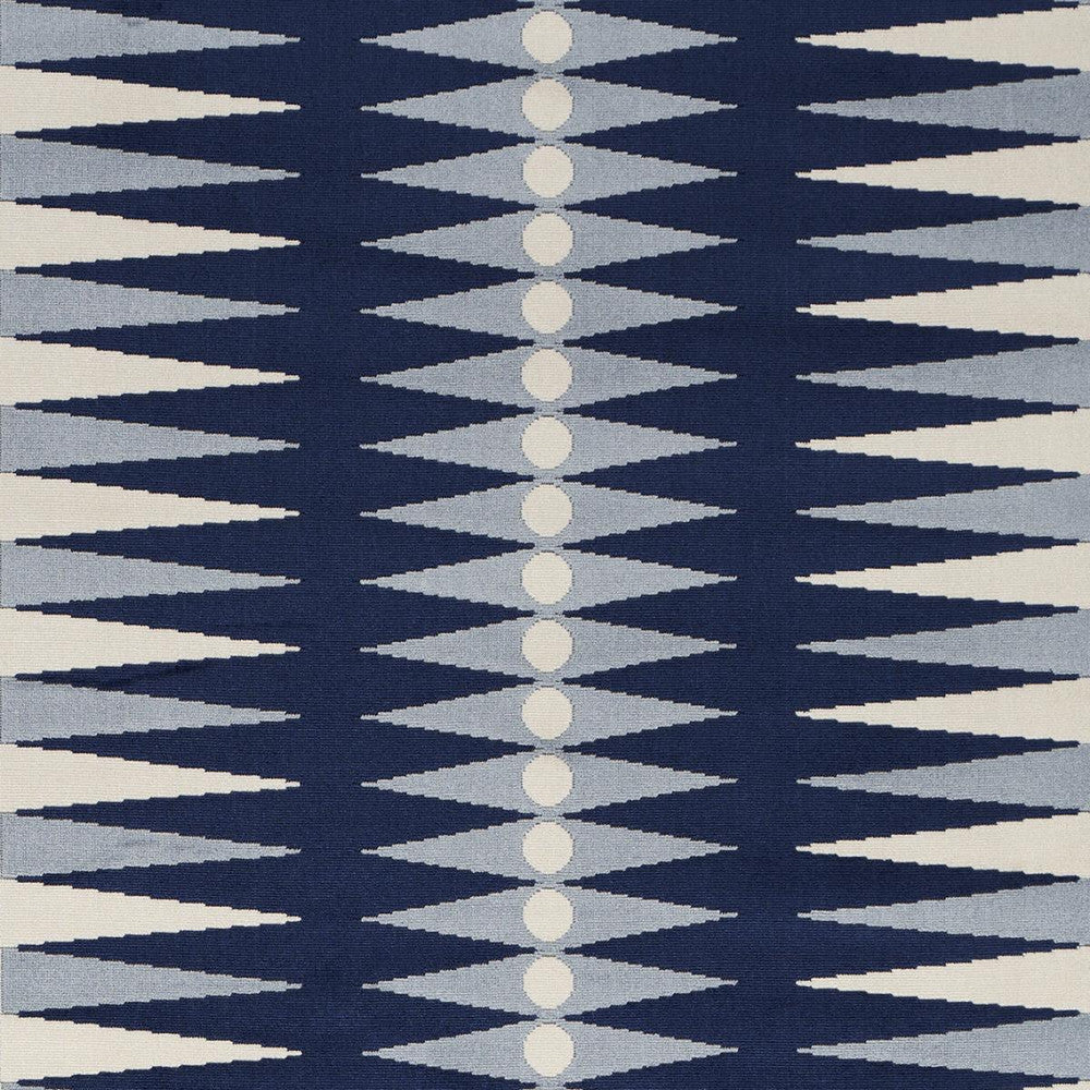 Backgammon Cut Velvet Blue 83200 by Schumacher Fabric Mary Mcdonald 26.38" - Fabric Carolina -