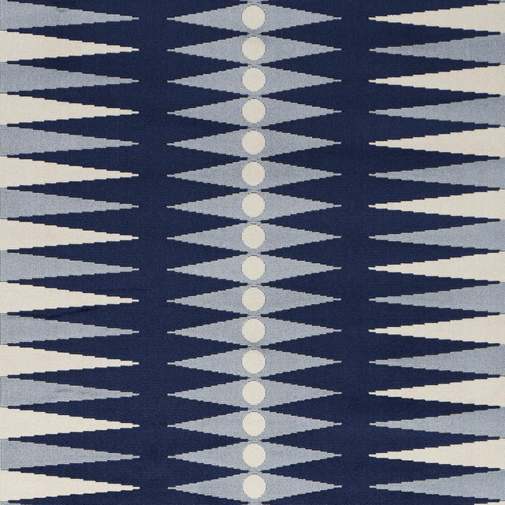 Backgammon Cut Velvet Blue 83200 by Schumacher Fabric Mary Mcdonald 26.38" - Fabric Carolina -