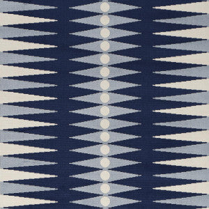 Backgammon Cut Velvet Blue 83200 by Schumacher Fabric