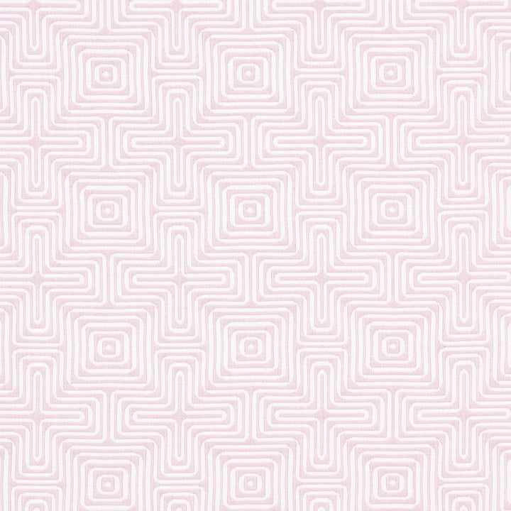 Amazing Maze Indoor/Outdoor Blush 65327 by Schumacher Fabric Trina Turk 6.38" - Fabric Carolina -