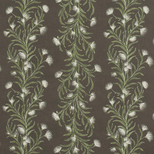 Tasmanian Mimosa Brown &Green 5015361 by Schumacher Wallpaper
