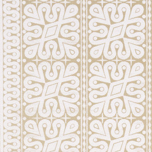 Borneo Grasscloth White 5015411 by Schumacher Wallpaper