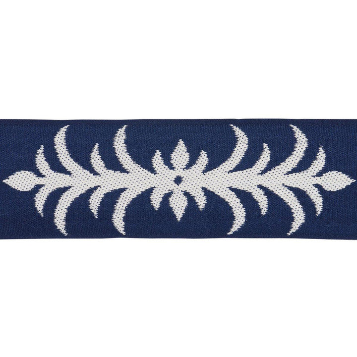 Acanthus Tape Admiral 75446 by Schumacher Designer Trim Celerie Kemble 9.5" - Swanky Fabrics -