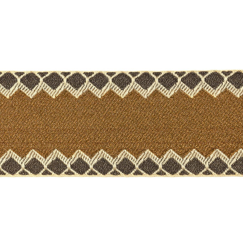 Allure Metallic Tape Copper 83561 by Schumacher Trim Statement Trims 2.25" - Fabric Carolina -