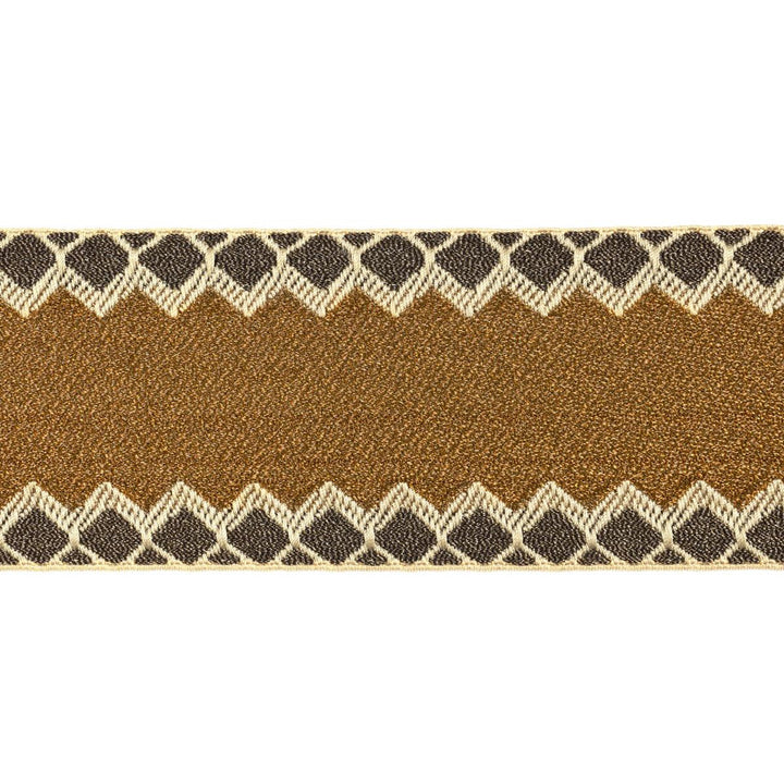 Allure Metallic Tape Copper 83561 by Schumacher Trim Statement Trims 2.25" - Fabric Carolina -