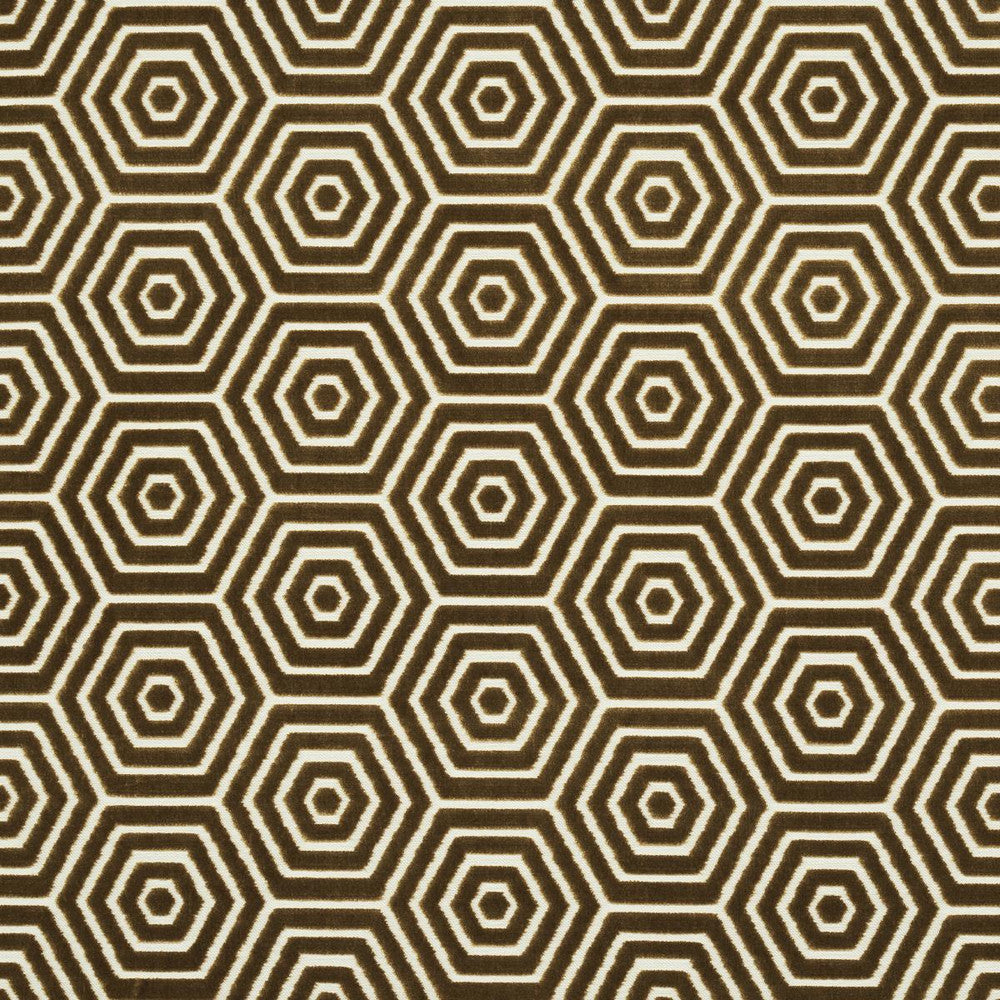 Bees Knees Cut Velvet Gold 83210 by Schumacher Designer Fabric Mary Mcdonald 7.0" - Swanky Fabrics -