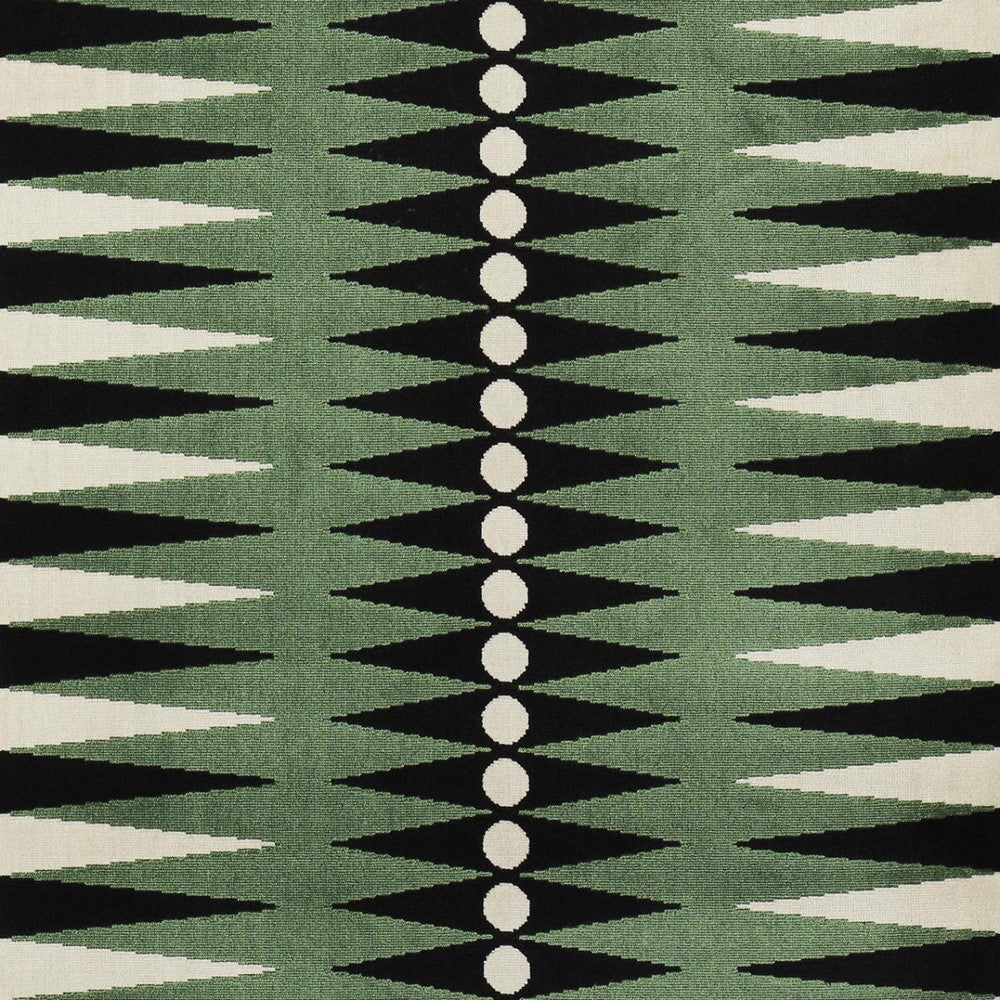 Backgammon Cut Velvet Green 83202 by Schumacher Fabric Mary Mcdonald 26.38" - Fabric Carolina -