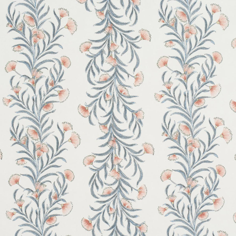 Tasmanian Mimosa Pink & Grey 5015360 by Schumacher Wallpaper Celerie Kemble 18.0" - Fabric Carolina -