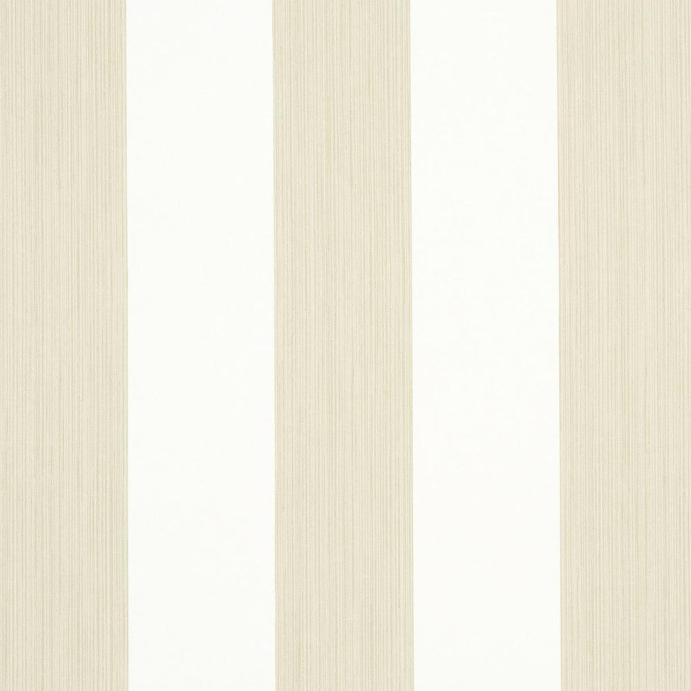 Edwin Stripe Wide Straw 5013625 by Schumacher Designer Wallpaper Perennial Favorites 4.5" - Swanky Fabrics -