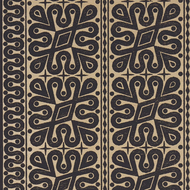 Borneo Grasscloth Black 5015412 by Schumacher Wallpaper Celerie Kemble 34.0" - Fabric Carolina -