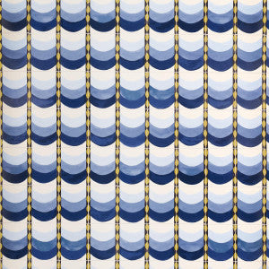Sintra Blue 5015350 by Schumacher Wallpaper