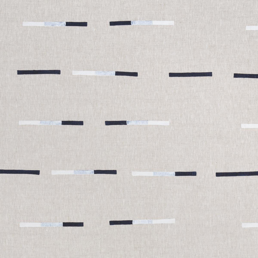Overlapping Dashes Navy 74031 by Schumacher Fabric Caroline Z Hurley 54.0" - Fabric Carolina -