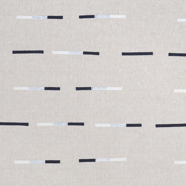 Overlapping Dashes Navy 74031 by Schumacher Fabric Caroline Z Hurley 54.0" - Fabric Carolina -