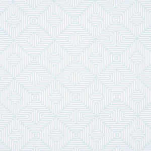 Amazing Maze Indoor/Outdoor Aqua Breeze 65326 by Schumacher Fabric