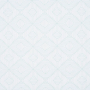 Amazing Maze Indoor/Outdoor Aqua Breeze 65326 by Schumacher Fabric