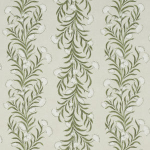 Tasmanian Mimosa Ivory & Green 5015362 by Schumacher Wallpaper