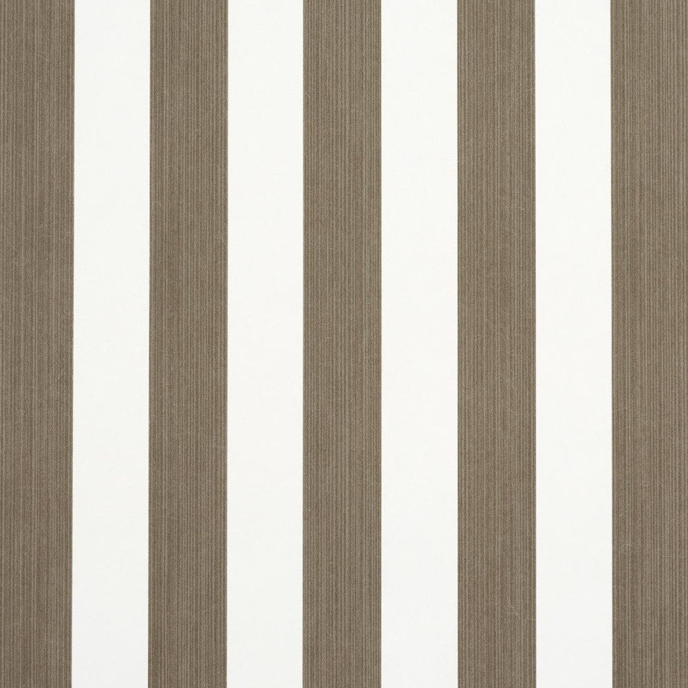 Edwin Stripe Medium Mocha 5013612 by Schumacher Wallpaper Perennial Favorites 2.44" - Fabric Carolina -