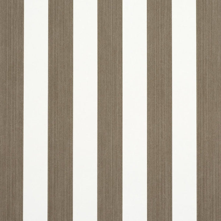 Edwin Stripe Medium Mocha 5013612 by Schumacher Wallpaper Perennial Favorites 2.44" - Fabric Carolina -