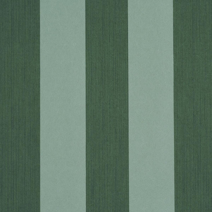 Edwin Stripe Wide Dark Green 5013624 by Schumacher Wallpaper Perennial Favorites 4.5" - Fabric Carolina -