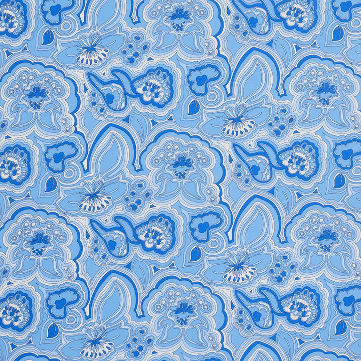 Morning Sunrise Indoor/Outdoor Horizon Blue 181060 by Schumacher Fabric Trina Turk 18.0" - Fabric Carolina -