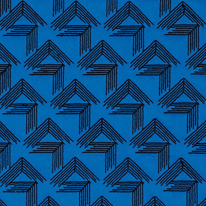 V Step Cobalt 69431 by Schumacher Fabric MILES REDD See Sample INDIA MEDIUM DUTY </p><p>Repeat: Horizontal: 2" (5CM) and Vertical: 6 1/4" (16CM) 50 5/8" (129CM) - Fabric Carolina -