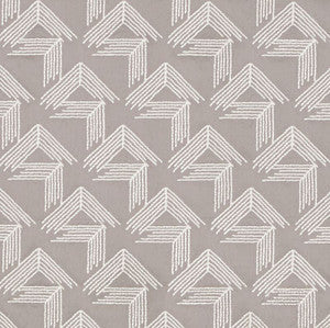 V Step Pale Grey 69434 by Schumacher Fabric