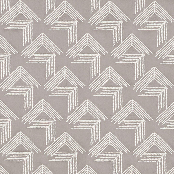 V Step Pale Grey 69434 by Schumacher Fabric MILES REDD COTTON 38% SPUN VISCOSE 30% INDIA MARTINDALE 16,000 </p><p>Repeat: Horizontal: 2" (5CM) and Vertical: 6 1/4" (16CM) 50.625 - Fabric Carolina -