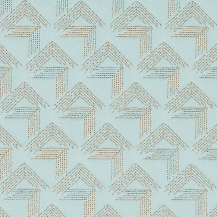V Step Ice 69435 by Schumacher Fabric MILES REDD COTTON 38% SPUN VISCOSE 30% INDIA MARTINDALE 16,000 </p><p>Repeat: Horizontal: 2" (5CM) and Vertical: 6 1/4" (16CM) 50.625 - Fabric Carolina -