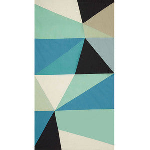 Cubist Peacock 69450 by Schumacher Fabric