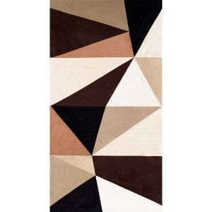 Cubist Silk Panel Java 69453 by Schumacher Fabric