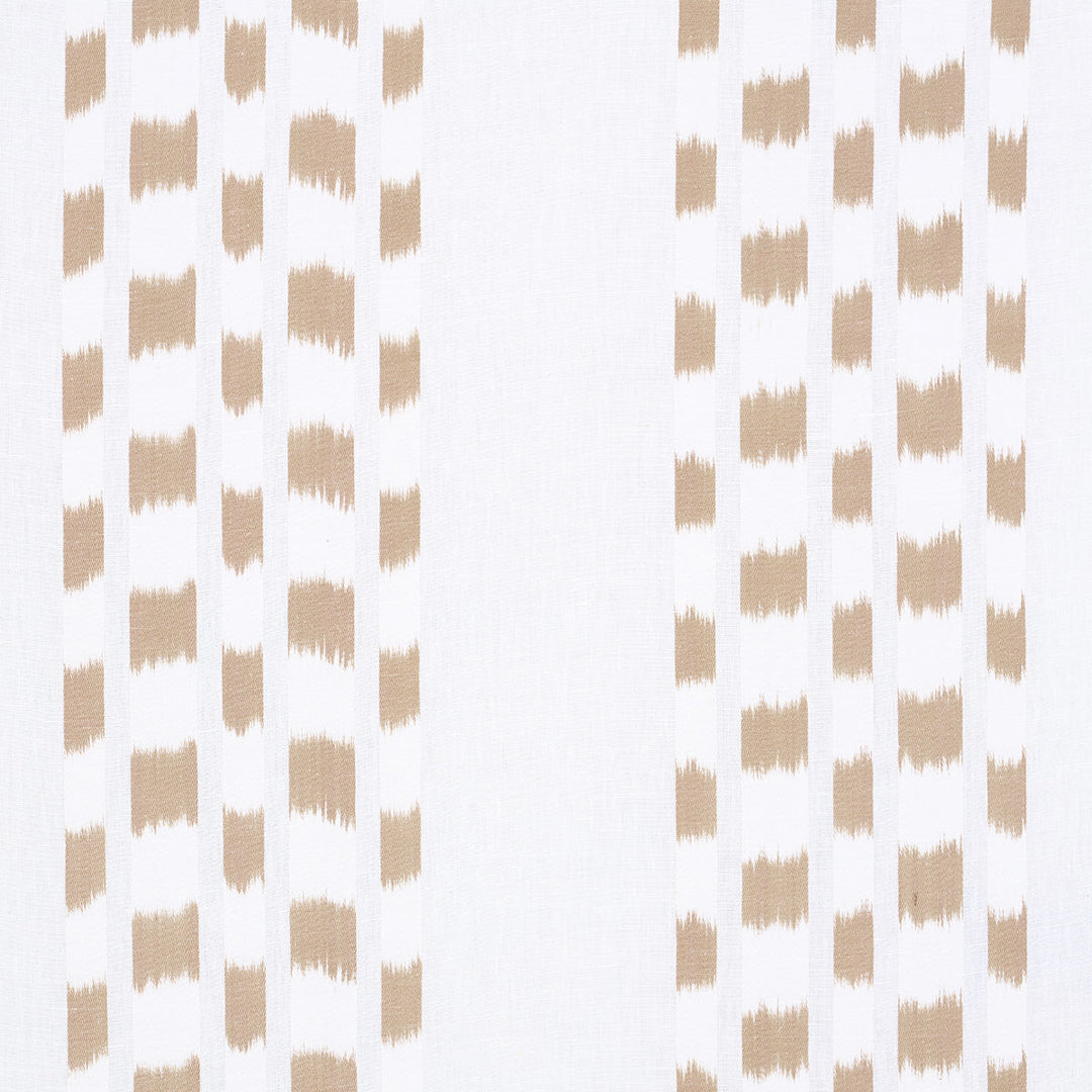 Izmir Ikat Stripe - Sand by Schumacher Fabric