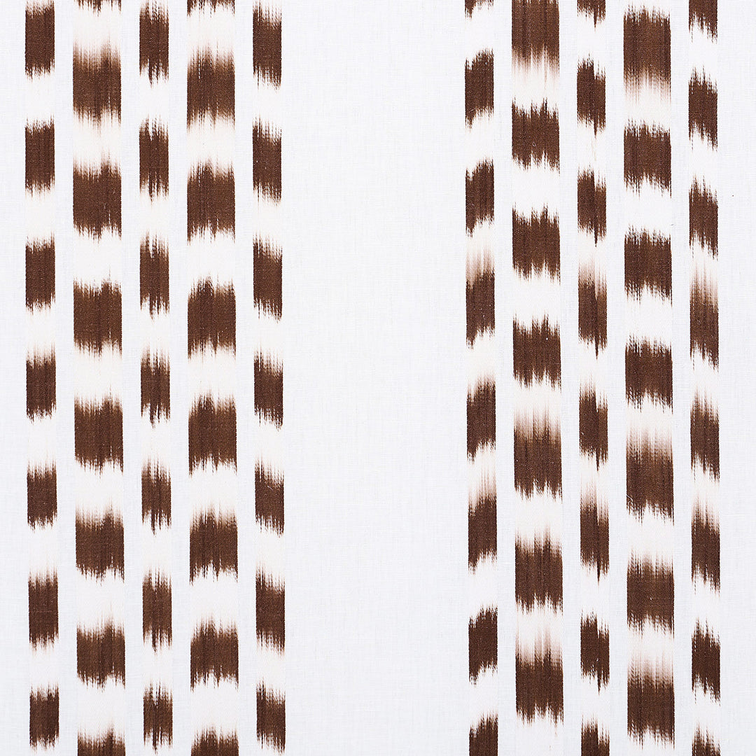Izmir Ikat Stripe - Cocoa by Schumacher Fabric