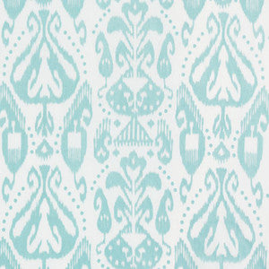 Kiva Embroidered Ikat Sky 69481 by Schumacher Fabric