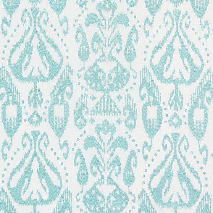 Kiva Embroidered Ikat Sky 69481 by Schumacher Fabric Schumacher Fabric Kiva Embroidered Ikat Sky 69481Fabric LINEN 75% INDIA </p><p>Repeat: H: HORZ. 25 3/4" (65CM) , V: VERT. 22 1/4" (57CM) 51.875 - Fabric Carolina -
