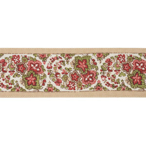 Ines Paisley Rose & Cognac 84442 by Schumacher Trim