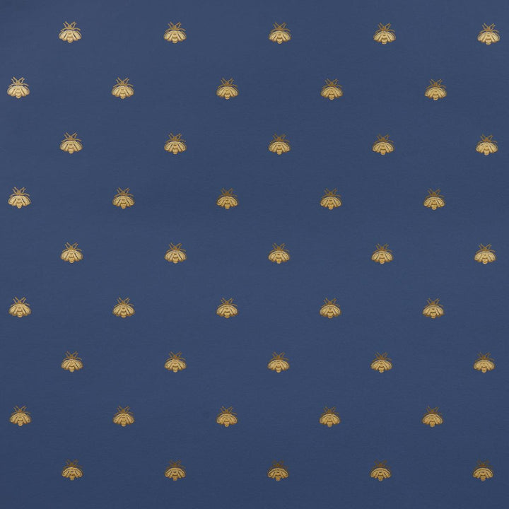 Hubert'S Bees Midnight & Gold 5015531 by Schumacher Wallpaper Le Max 20.5" - Fabric Carolina -