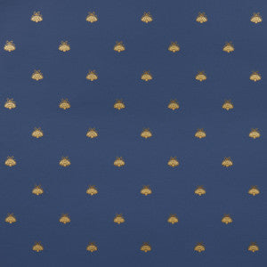Hubert'S Bees Midnight & Gold 5015531 by Schumacher Wallpaper