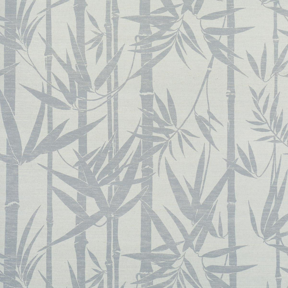 Les Bambous Sisal Mineral 5008314 by Schumacher Wallpaper Jacaranda 33.5" - Fabric Carolina -