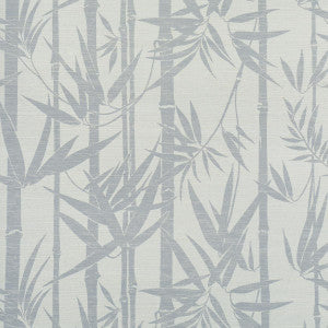 Les Bambous Sisal Mineral 5008314 by Schumacher Wallpaper
