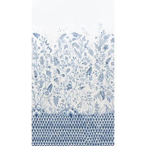 Chinoiserie Grande Indigo 5015820 by Schumacher Wallpaper